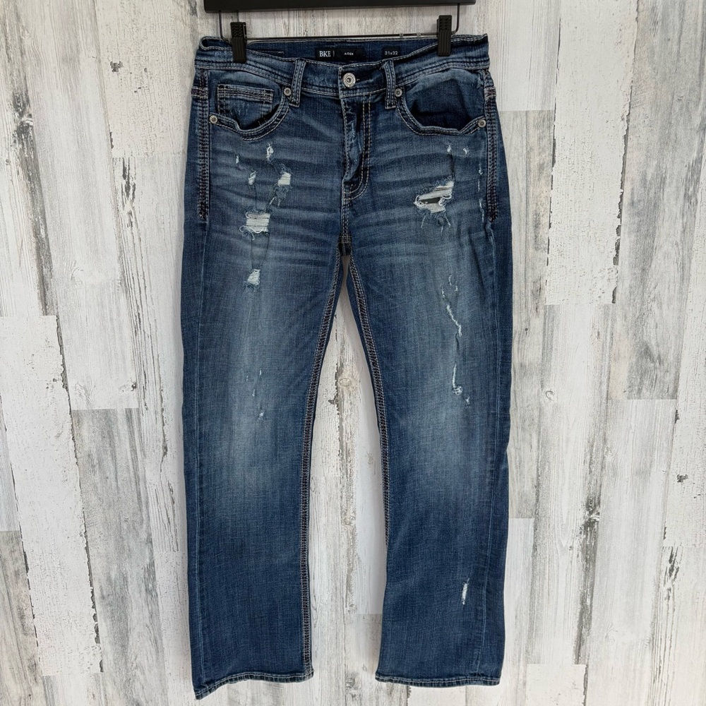 BKE Men’s Size 31X32 Aiden Boot Stretch Denim Jeans In Cresent